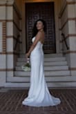 Beautiful dress, just need to hem about 1 inch. I'm going to wear this dress to my courthouse wedding , so happy I chose it. - Masha K.