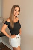 It's a beautiful skort. I'm usually a size small, but ordered medium based on other reviews and it was perfect. The material is stretchy, and the quality is great. - Adriana M.