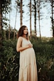 I ordered this dress for maternity photos and I loved it! It hit my belly perfectly and I'll definitely be wearing it again in the future. - Gabby E.