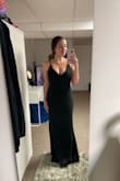 Love, love, this dress, the material is comfortable to wear and has stretch to it, adjustable straps up top. It's a bit longer (I'm 5'1) so have to have it hemmed a touch, but otherwise it's perfect. Will be wearing to a wedding - Cory H.