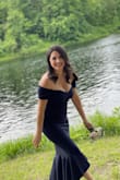 The material was great! Not thin and with some stretch to it. Very flattering, love it! - Julia R.