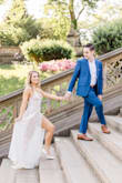 This dress fit like a glove and was incredibly flattering and subtly sexy. I wore this for my engagement photos and got so many compliments. It's basically a nude bodysuit with a lace overlay. The slit up the side creates beautiful movement and flow. 100 out of 10 recommend! - Janelle H.