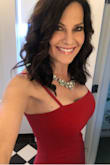Loved this dress! I usually gravitate towards a little black dress, but I wanted to change it up a bit with more va va voom. I wore it for an evening event at a Grand Hotel and this dress hit the mark. It fit snug but it hit in all the right places. I really like the form fitted look with longer length. It's sexy and classy all at the same time. I received many compliments throughout the night. I bought the Medium and am 5'6", 135lbs, 34D. - Mindy Q.