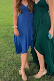 This dress is so comfortable and light! The only comment I have is that it's not padded, so I had to temporarily sew bra pads in there to be able to wear it to a wedding. Other than that, no complaints. Very flowy and nice! - Nicole M.