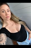 Love this bodysuit. I have a large bust and knew I needed a medium in this rather than my usual small. Doesn't ride up bad and is really comfy. Hard to wear a bra with it though, since the back is so open. You'd have to wear a strapless. - Jonelle S.