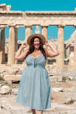 Its the perfect summer dress! I wore it on vacation and got lots of compliments on it! It's got deep pockets and you don't need to wear a bra with it! = you can see more on my Instagram- @curvy_me_happy - Samantha W.