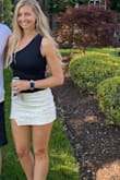 This is the cutest skort ever. You can dress it up or wear it casual. I just ordered it in black now! - Heather P.