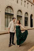 This dress is exactly what I was looking for. It fits well, and is very flattering with the low back cut. Not to mention, the color is stunning! - Emily P.