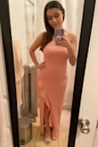 I rushed ordered this dress for a last minute event and I'm so glad I did. It's one of my favorite dresses. I did have to have it hemmed a little, but wearing higher heels was an option. - Katherine L.