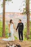 This was a perfect dress for my outdoor elopement styled ceremony! It photographs so well with the long train! - Bethany B.