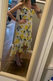 I love this dress! The quality is great, it has full coverage, the pattern looks beautiful, and the length was perfect for me!! I'll be wearing this to my bridal shower. - Brielle A.