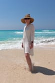 This is the coolest hat! It rolls up for easy packing and is easily adjustable! Fantastic!
Update: Fantastic for my trip to Cancun! It was a must at the beach and Chichen Itza! - Jessica B.