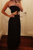 Perfect fit and very comfortable material. Wore this out to dinner on vacation and loved it. - Abigail S.