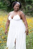 When I received it, I said "omg it's a wedding dress". I just needed it for a simple photo shoot. Ima thick girl with wide hips and I big butt. I got a lot of compliments during the shoot. - 173 N.