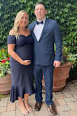This dress is so comfortable. Very nice material that is stretchy. I got so many compliments on this dress. Im 5 months pregnant and ordered a large and I could have probably worn a medium. The fit was good though just slightly loose in just and hips. This dress is a steal for the price. Wish it came in more colors - Stacy C.