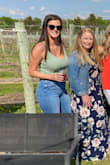 This tank top is so flattering! I love the color and shoes just enough cleavage. Comfy too. - Haley T.