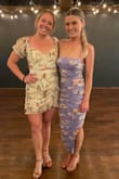 I ordered this dress for a wedding. The dress fit absolutely perfect and the pattern was very fun. I loved the neck line and thin straps. Very flattering on. I received so many compliments. Highly recommend! - Danielle K.