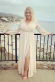 Loved this dress and got so many compliments! It definitely runs large. I'm a size 12 and typically would be a L or XL in dresses. Medium was definitely the most complimentary. The fabric was a little snug around the upper arms but going up to a size L didn't make a difference, so I went with the M because it was more flattering in the fit. - Candice C.
