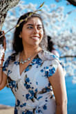 I got it for cherry blossom pictures and looks pretty amazing when getting clicked with cherry blossoms, it's a great contrast. The only problem I faced was it is too deep neck so I used a safety pin to close the gap. - Shivika M.
