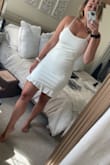 I ordered my usual dress size with Lulus and it was on point. The dress has some stretch to it making it perfect for all curves. The material is great as well, nice quality. Love it! I never write reviews but had to for this dress. - Caitlin H.