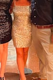 Wore this in Vegas and loved it. Sometimes I find dresses that fit my hips to be to tight in the chest. This one was perfect! - Angelique H.
