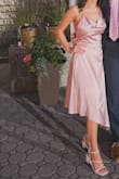 WOW people and make a statement in this beautiful and stunning dress! The neckline is perfect for any size. I appreciate the neckline so much because I have a bigger chest and it hides it for occasions like family weddings. It is so elegant yet chic yet sassy. The material is gorgeous and comfortable to dance/sit/walk in. It really is a fitting dress, I was worried it would be too long since I am very short but it fit perfectly. - Jillian P.