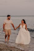 This dress was beautiful and perfect for my beach engagement pictures! - Alyssah P.