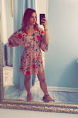 I ordered this dress last minute needing it for a wedding and it was perfect! Stretchy waist line so I could pig out during dinner, cute, bright, summery pattern. :) - Ileana D.
