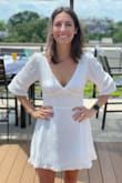 This dress is so so cute. I think it runs a little short but I liked that! - Christina S.