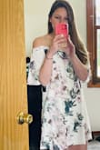 I ordered this dress for my rehearsal dinner, and it was perfect! It is so comfortable, beautiful, and flattering. This is dress is the perfect length for my height - not too short, but also short enough that it doesn't cut my legs in a strange spot and make me look stumpy. Looks great with flats or heels! - Christine K.