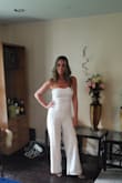 I wore this jumpsuit for a white party! It was comfortable and elegant! It fit like a glove with no under garments. I would highly recommend this jumpsuit! Absolutely perfect!!! - Shayne H.