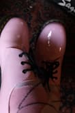 These are truly beautiful shoes. I've always loved this style of Dr. Martens oxford. But really the pale pink is the best. I usually wear a UK 10 but these fit well because the inner sole is removable. - Bill B.