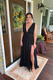 I've never felt compelled to write a review on any product/clothing item, but I HAD to for this dress. I bought this dress to wear to a wedding in June and it blew away my expectations. It was simple yet beautiful and so incredibly comfortable, I can't say enough good things about it! It is a bit long and the heels definitely helped, but if you're shorter than 5'5 and not wearing super high heels, I would definitely think about getting it hemmed. This dress was worth every single penny and I felt like I was on cloud nine throughout the whole night because it just made me feel so good and beautiful in it! I promise you won't regret buying this dress and you'll feel so beautiful in it!! - Gabriella N.