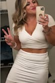 Wore this to a white party my friend had for his 30th birthday. It was super comfortable and flattering. True to size. - Catherine D.