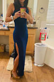 The material is nice and thick, but I prob would have ordered a size larger to allow me to actually eat. - Lisa D.