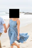 Perfect flowy dress for my engagement photos. Asymmetric hemline, lots of different options for how to tie the back. - Tiffany C.