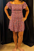 I love this dress! Fits perfectly. I am wearing it to a summer party. Very light and flattering. Live the bodice ruching. The pleats of the skirt fall nicely. - Anita M.