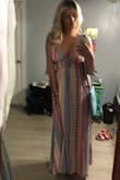 Absolutely love this dress! The adjustable straps make it super easy to get the perfect fit. Didn't have to wear a bra and I wasn't worried about "falling out" of it! The length was perfect and material was very breathable! - Hanin A.