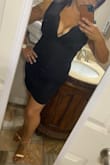 Fits nice with a deep plunge bra. Thick material and worth the money. - Erika L.