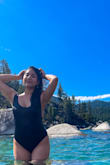 The material is high quality, it's comfortable, and fits true to size. Loved wearing it at Lake Tahoe! - Carolina M.