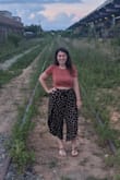 This was the crop top I was looking for. The material is super soft and the detail along the bottom gives the shirt a little something extra. The shirt fits true to size and the seem in the middle of the shirt actually really worked instead of looking awkward as I was afraid. - Stephanie H.