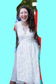 I bought this dress for my bridal shower (size small) and it was beautiful! - Giulia P.