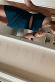 I love this dress. The color is amazing, the cutout looks great, and the bust fits perfectly! The one thing is that when I walk, it rides up a little. But it's otherwise beautiful and I may have to order in other colors! - Sydney L.