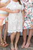 I hate my arms so was looking for a dress that covered them but was also appropriate for summer! I wore this for my bridal shower and felt so comfortable! I had 2 C-sections so have a mom pouch and it barely showed. I loved this dress and was so comfy all day - Tayla R.