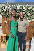 I wore this to my cousins traditional Nigerian Egyptian wedding. Beautiful color, but the slit goes all the way to your box! This I was unaware of. Since I'm not trying to start an only fans, I had to improvise and use diaper pins for semi-modesty. It turned out amazing! Little belly, lot of thigh, all compliments. - Ife B.