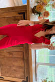 I loved this jumpsuit, it is classy and comfortable. I wore it to a black tie wedding with heels and got tons of complements. It was a bit loose in some areas but overall fit fairly true to size. Definitely recommend! - Angela F.