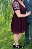 I wore this for a summer wedding and received many compliments. Material is nice, but it is more of a heavy material just to keep in mind. The zipper of the dress gets caught on the waist line, whether someone is wearing it or not, but overall very cute dress. - Courtney S.