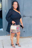 I am petite large and this fit me perfectly. It's a true mini and for a person with a large tush this was great, I didn't have to pull the back down. Great fit for my birthday dinner! - Helena B.