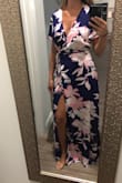 Bought for a summer wedding and it's perfect. Length is just right with 3" heels. Super comfortable. Will definitely need a bit of fashion tape up top but not a big deal. - Amy R.