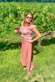 I wore this to a winery on a girls beach trip and got so many co plummets! It's flown, flirty, and fun, and pairs perfect with a cropped top! - Emily F.